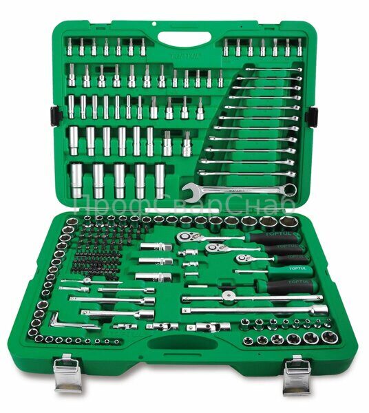 Набор инструментов 216 пр. 1/4'',3/8'',1/2'' 6 гр. TOPTUL